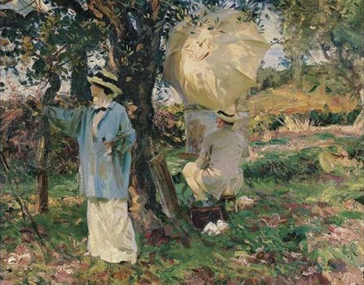 John Singer Sargent The Sketchers oil painting image